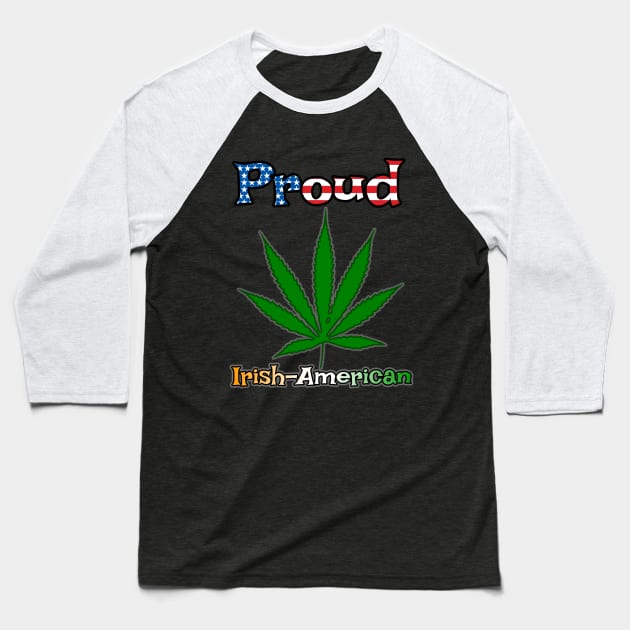 Proud Irish-American Baseball T-Shirt by dragonsbait